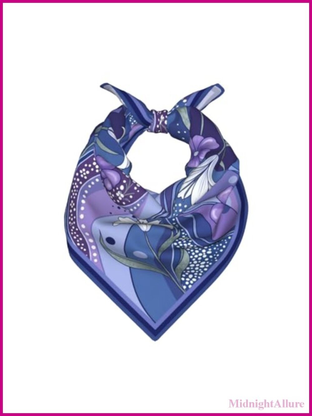 Keeawou Silk Like Satin Square Scarf Bandana 22 Inch